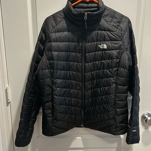 The North Face black puffer coat